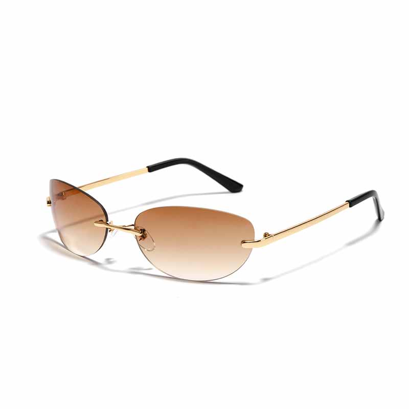 Futuristic Y2k Frameless Pc Sunglasses