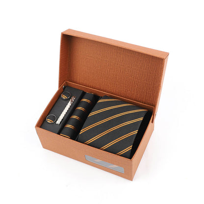 Jacquard Striped Tie Gift Box