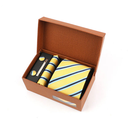 Jacquard Striped Tie Gift Box