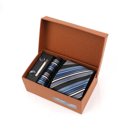 Jacquard Striped Tie Gift Box