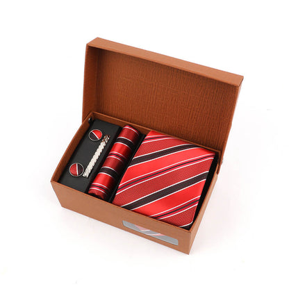 Jacquard Striped Tie Gift Box