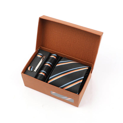 Jacquard Striped Tie Gift Box