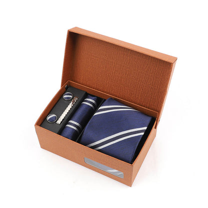 Jacquard Striped Tie Gift Box