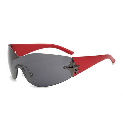 Fashionable Star Design Frameless Pc Sunglasses
