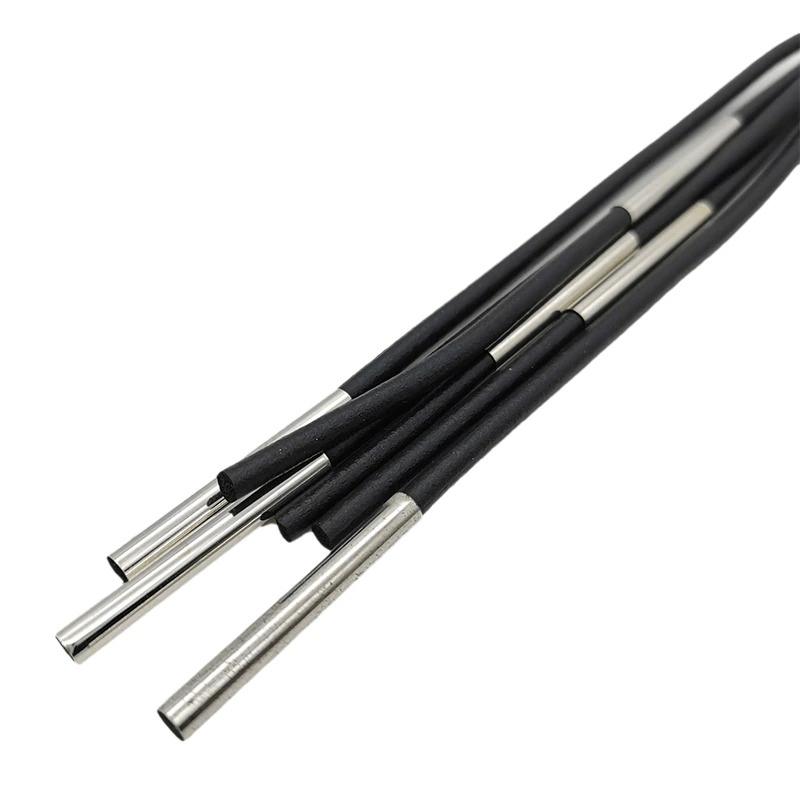 Female Rubber Black Long Earrings / Stylish Handmade Jewelry in Punk Style