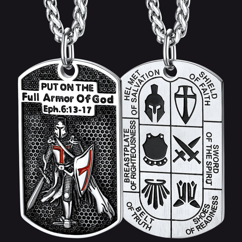 Knights Templar Dog Tag Necklace