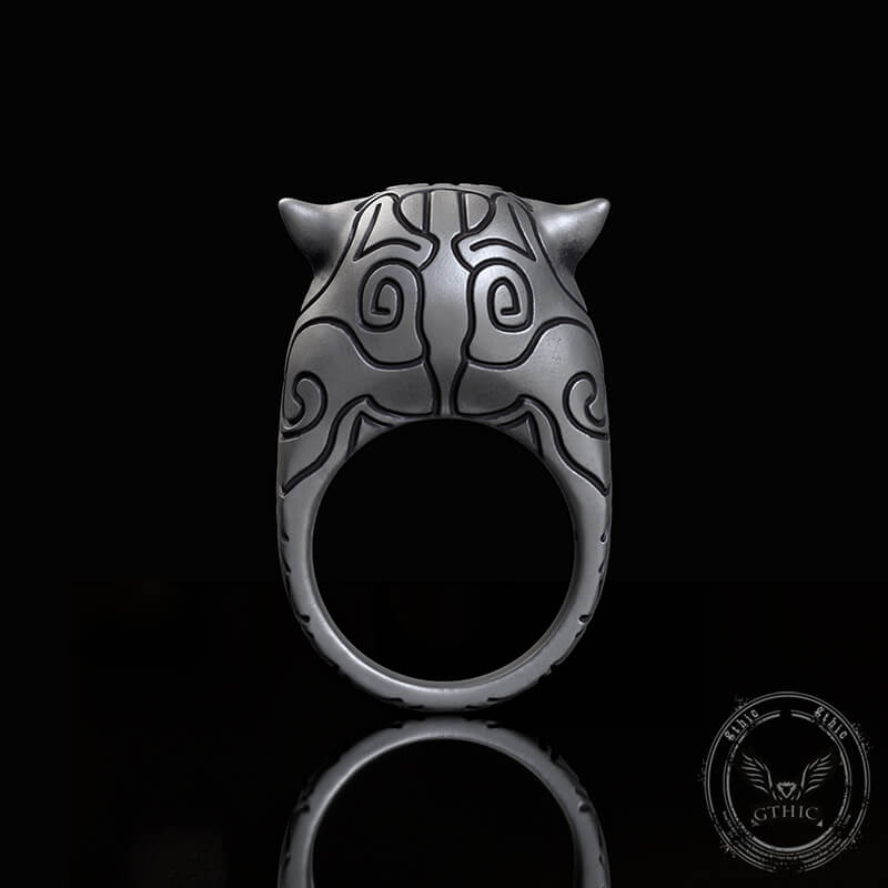 Fierce Panther Sterling Silver Animal Ring