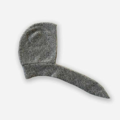 French Retro Tie Up Ear Flaps Knitted Beanie Hat