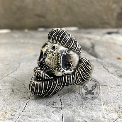 Gangster Sterling Silver Skull Ring