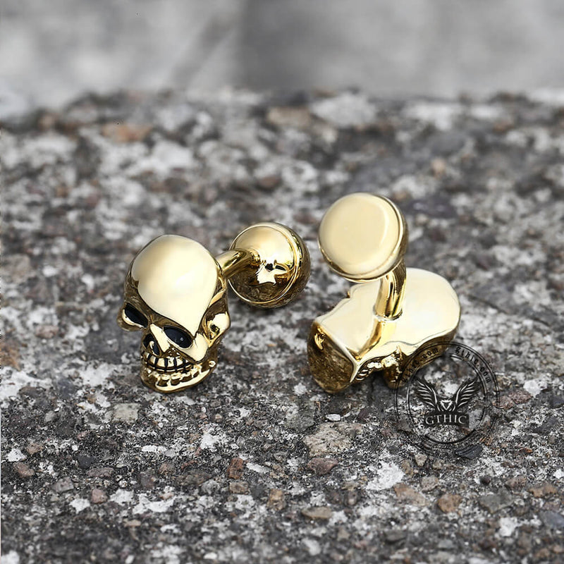 Ghost Brass Skull Cufflinks
