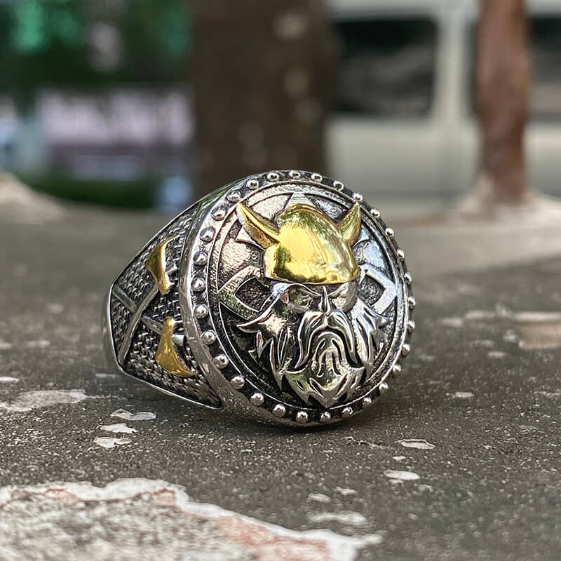 God of War Odin Sterling Silver Viking Ring