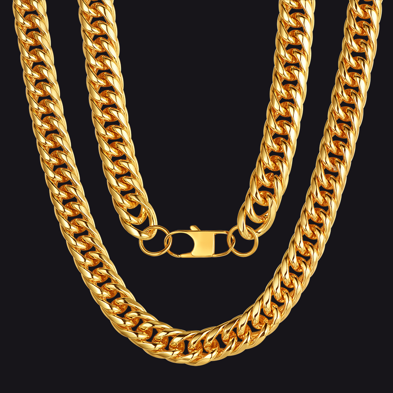 Thick Miami Cuban Curb Link Chain Necklace for
