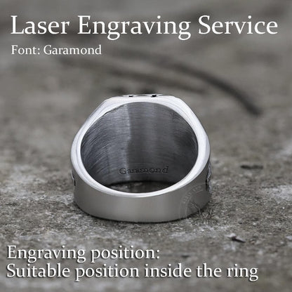 Golden Lion Stainless Steel Beast Ring
