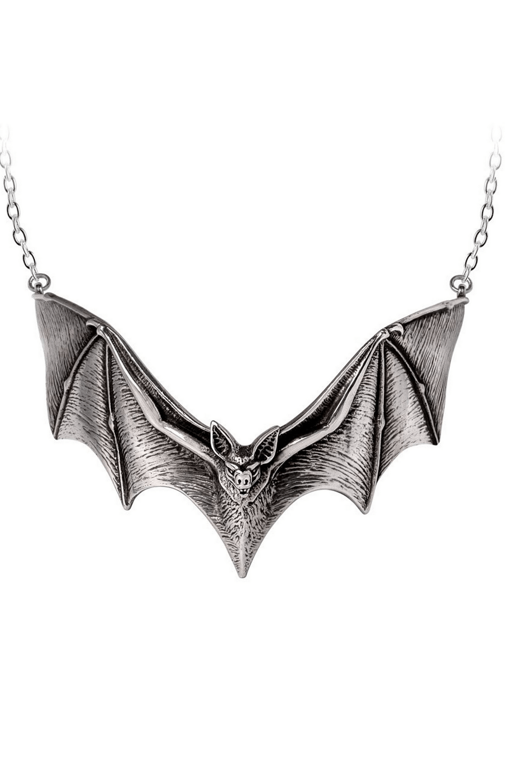 Gothic Handcrafted Pewter Descending Darkness Necklace