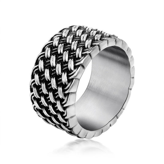 Gothic Style Stainless Steel Interwoven Ring / and Finger Jewelry