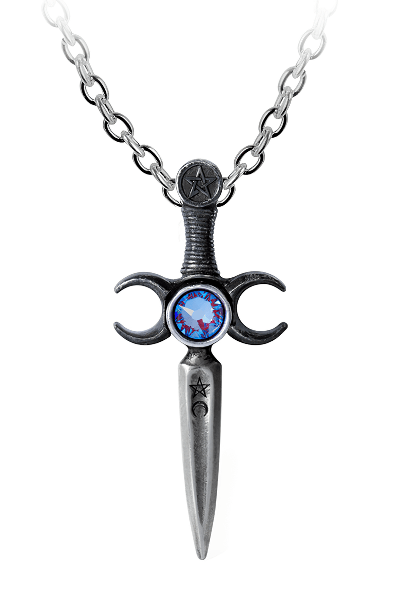 Gothic Wiccan Ceremonial Athame Dagger Pendant