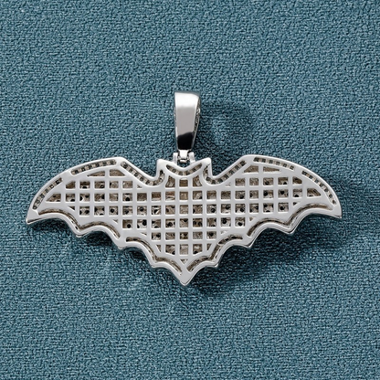 Gothic Zircon Bat Pendant / Punk Rock Motorcycle Jewelry / Pendant for and