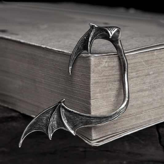 Gothic Bat Wing Sterling Silver Stud Earrings