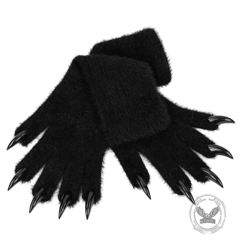 Gothic Cosplay Long Ghost Beast Claw Gloves