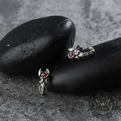 Gothic Gemstone Scorpion Sterling Silver Animal Earrings