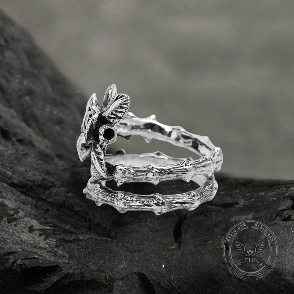 Gothic Rose Sterling Silver Ring
