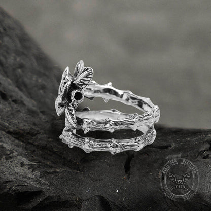 Gothic Rose Sterling Silver Ring