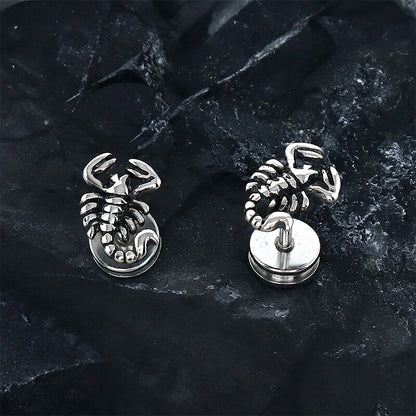 Gothic Scorpion Design Stainless Steel Earrings