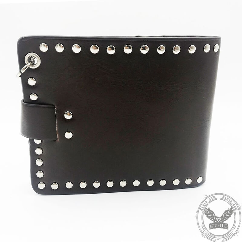 Gothic Skull Sword Pu Leather Wallet