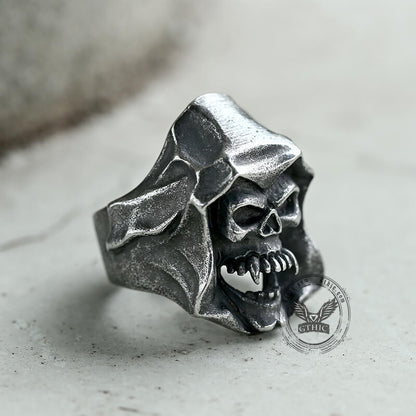 Gothic the Death Skull Stainless Steel Ring