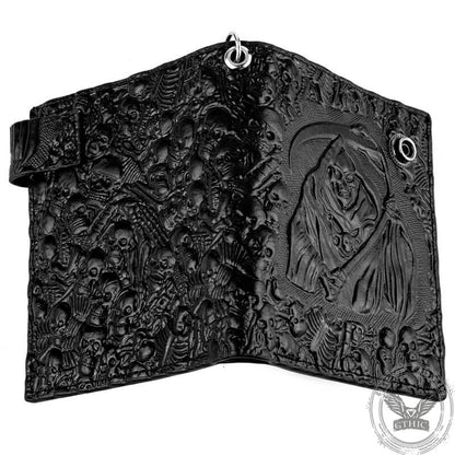 Grim Reaper Pu Leather Skull Wallet