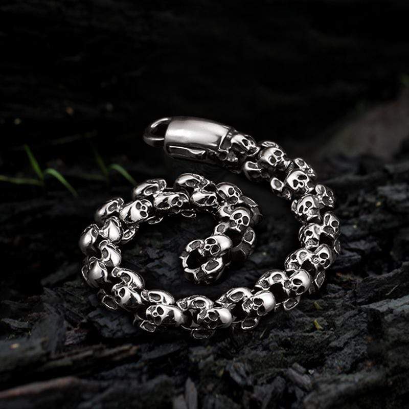Stainless Steel Skull Bracelet