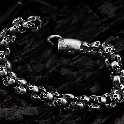 Stainless Steel Skull Bracelet