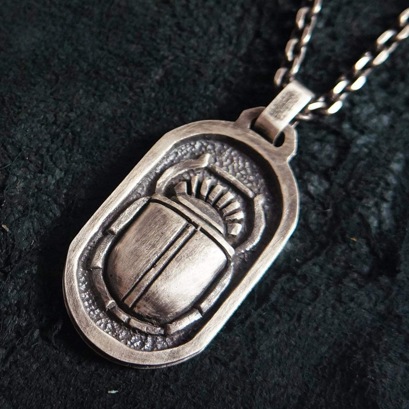 Egyptian Style Beetle Brass Pendant