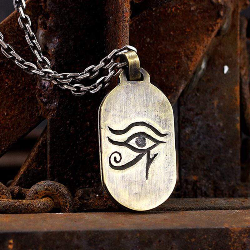 Egyptian Style Beetle Brass Pendant