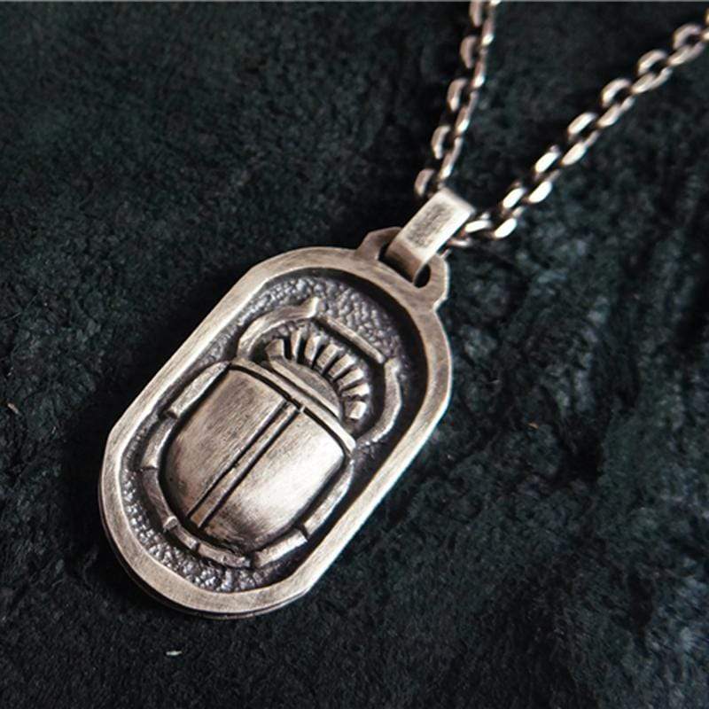 Egyptian Style Beetle Brass Pendant