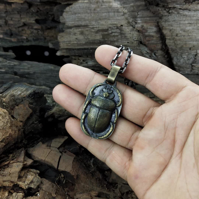 Beetle Brass Pendant