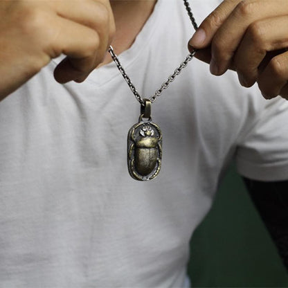 Beetle Brass Pendant