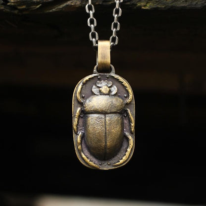 Beetle Brass Pendant