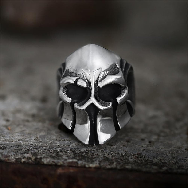 Gthic Sparta Stainless Steel Skull Ring