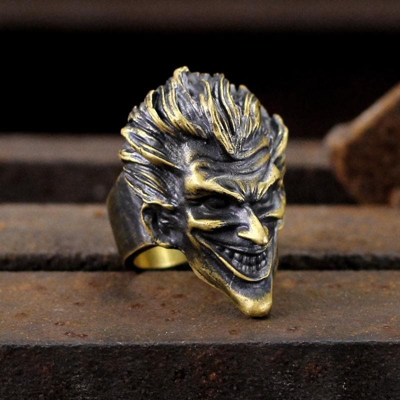 Joker Brass 925 Silver Ring