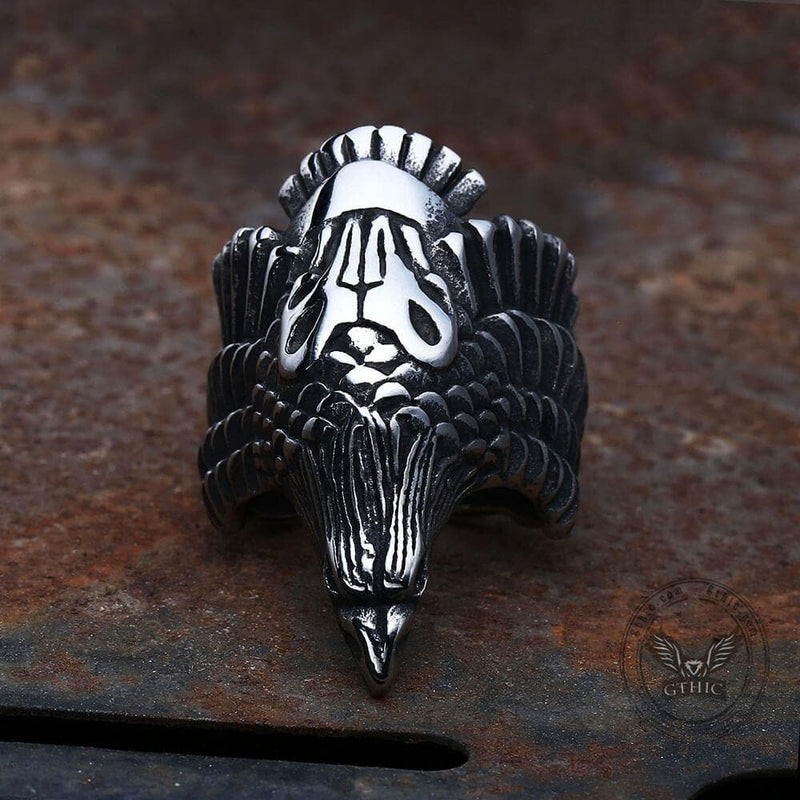 Crow 316l Stainless Steel Beast Ring