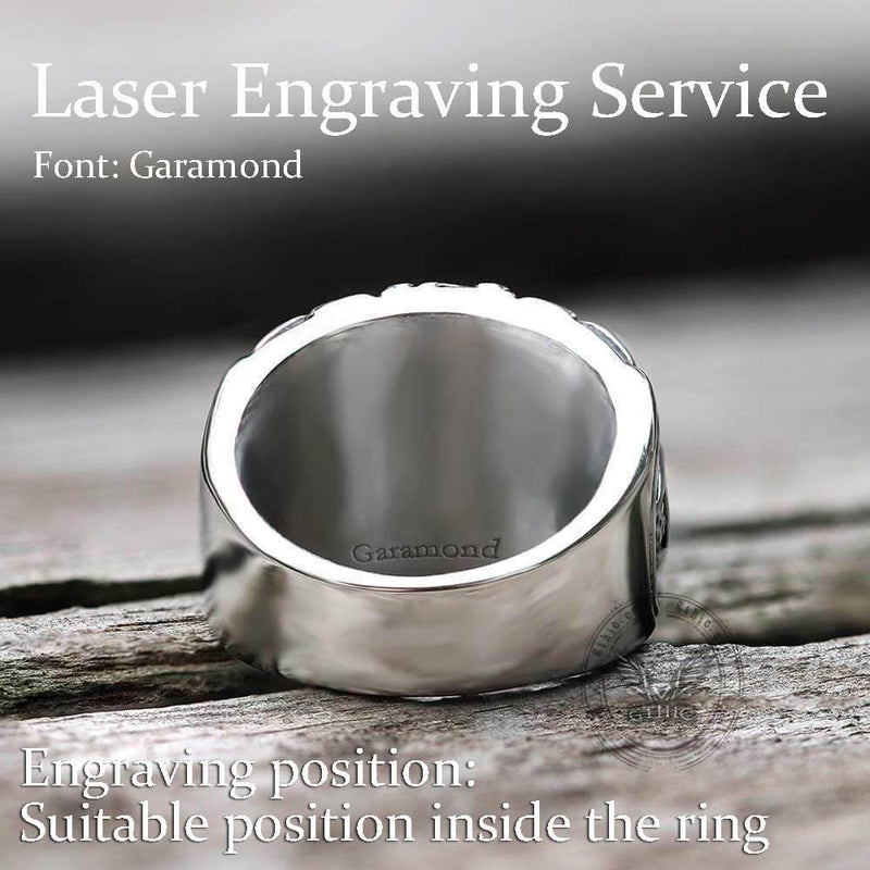 Dragon Amulet 316l Stainless Steel Viking Ring
