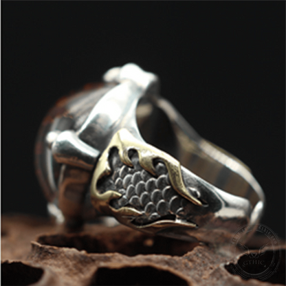 Eye of Sauron Sterling Silver Ring