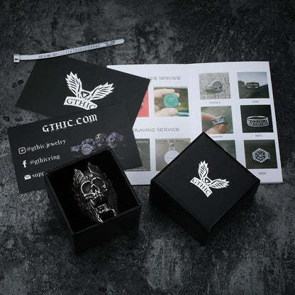 God of War Ares Stainless Steel Skull Ring