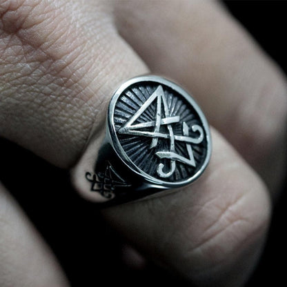 Lucifer Nephilim Seal Sterling Silver Ring