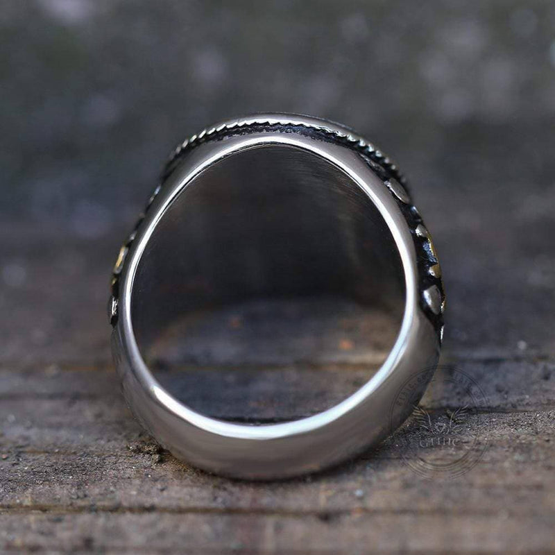 Retro Pirate Stainless Steel Skull Ring