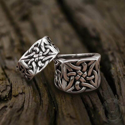 Simple Knot Sterling Silver Viking Ring