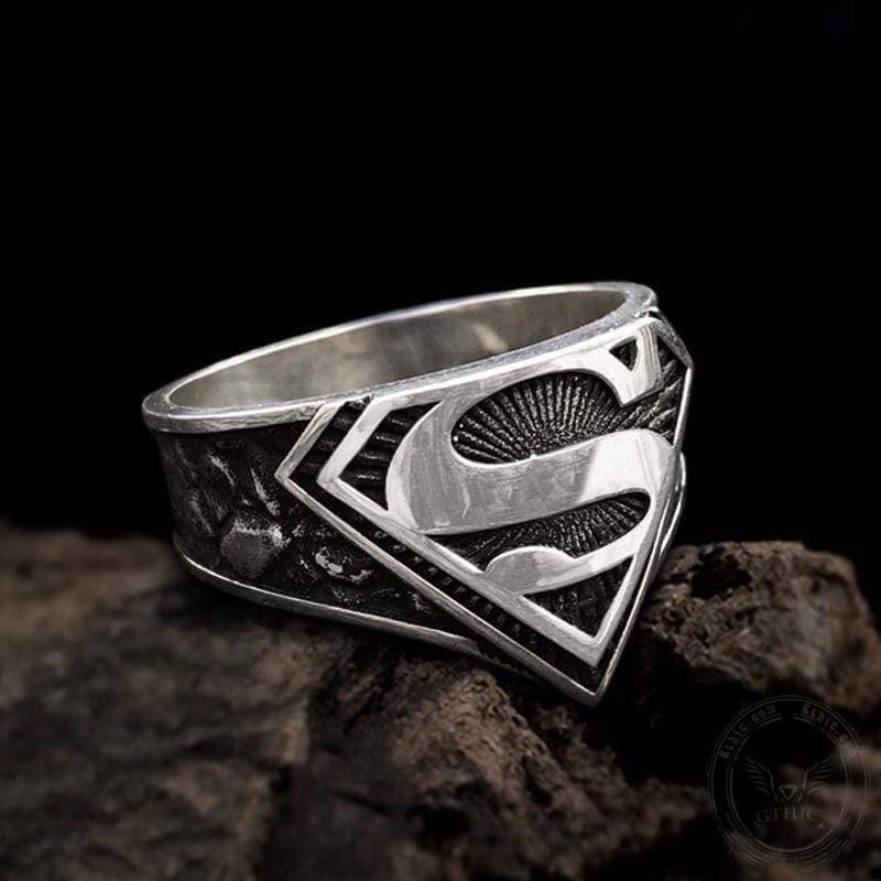 Letter "s" Sterling Silver Ring