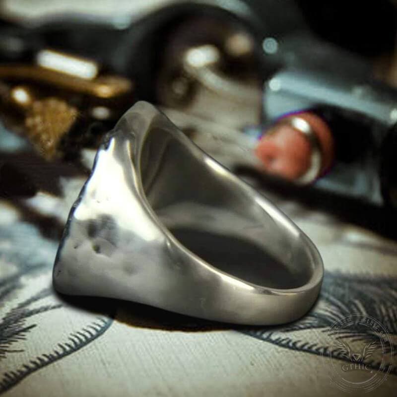 Lion King Sterling Silver Seal Ring
