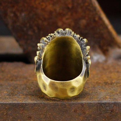 Warrior Chi You Brass Mythology Ring